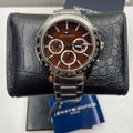  Shop Authentic Tommy Hilfiger Hudson Chronograph Quartz Brown Dial Silver Steel Strap Watch For Men - 1791229 - Luxxuri