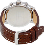  Shop Authentic Tommy Hilfiger Jake Multifunction White Dial Brown Leather Strap Watch for Men - 1791230 - Luxxuri