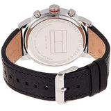  Shop Authentic Tommy Hilfiger Jake Chronograph Black Dial Black Leather Strap Watch for Men - 1791232 - Luxxuri