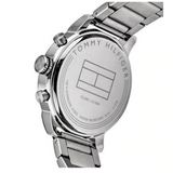  Shop Authentic Tommy Hilfiger Jake Chronograph Black Dial Silver Steel Strap Watch for Men - 1791234 - Luxxuri