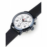  Shop Authentic Tommy Hilfiger Jake Multi Function Quartz White Dial Black Leather Strap Watch for Men - 1791235 - Luxxuri