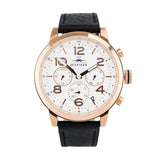  Shop Authentic Tommy Hilfiger Jake Multifunction White Dial Black Leather Strap Watch for Men - 1791236 - Luxxuri