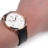  Shop Authentic Tommy Hilfiger Jake Multifunction White Dial Black Leather Strap Watch for Men - 1791236 - Luxxuri