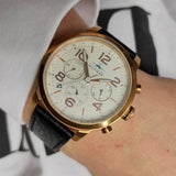  Shop Authentic Tommy Hilfiger Jake Multifunction White Dial Black Leather Strap Watch for Men - 1791236 - Luxxuri
