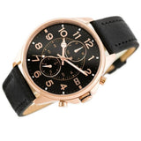  Shop Authentic Tommy Hilfiger Dean Chronograph Quartz Black Dial Black Leather Strap Watch for Men - 1791273 - Luxxuri