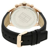  Shop Authentic Tommy Hilfiger Dean Chronograph Quartz Black Dial Black Leather Strap Watch for Men - 1791273 - Luxxuri