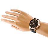  Shop Authentic Tommy Hilfiger Dean Chronograph Quartz Black Dial Black Leather Strap Watch for Men - 1791273 - Luxxuri