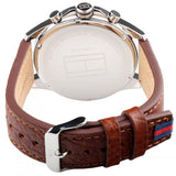  Shop Authentic Tommy Hilfiger Dean Quartz Multifunction White Dial Brown Leather Strap Watch for Men - 1791274 - Luxxuri