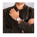  Shop Authentic Tommy Hilfiger Dean Quartz Multifunction White Dial Brown Leather Strap Watch for Men - 1791274 - Luxxuri