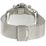  Shop Authentic Tommy Hilfiger Dean Chronograph White Dial Silver Mesh Bracelet Watch for Men - 1791277 - Luxxuri