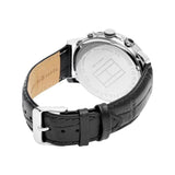  Shop Authentic Tommy Hilfiger Keagan Quartz Grey Dial Black Leather Strap Watch for Men - 1791289 - Luxxuri