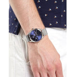  Shop Authentic Tommy Hilfiger Oliver Quartz Blue Dial Silver Mesh Bracelet Watch for Men - 1791302 - Luxxuri