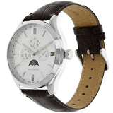 Shop Authentic Tommy Hilfiger Oliver Quartz White Dial Brown Leather Strap Watch for Men - 1791304 - Luxxuri