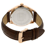  Shop Authentic Tommy Hilfiger Oliver Chronograph White Dial Brown Leather Strap Watch for Men - 1791306 - Luxxuri