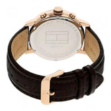  Shop Authentic Tommy Hilfiger Aiden Quartz Blue Dial Brown Leather Strap Watch for Men - 1791308 - Luxxuri