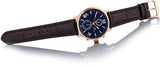  Shop Authentic Tommy Hilfiger Aiden Quartz Blue Dial Brown Leather Strap Watch for Men - 1791308 - Luxxuri