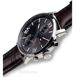  Shop Authentic Tommy Hilfiger Aiden Quartz Black Dial Brown Leather Strap Watch for Men - 1791309 - Luxxuri