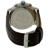  Shop Authentic Tommy Hilfiger Aiden Quartz Black Dial Brown Leather Strap Watch for Men - 1791309 - Luxxuri