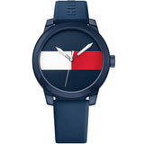  Shop Authentic Tommy Hilfiger Denim Quartz Blue Dial Blue Rubber Strap Watch for Men - 1791322 - Luxxuri