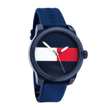  Shop Authentic Tommy Hilfiger Denim Quartz Blue Dial Blue Rubber Strap Watch for Men - 1791322 - Luxxuri