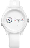  Shop Authentic Tommy Hilfiger Denim White Dial White Rubber Strap Watch for Men - 1791324 - Luxxuri