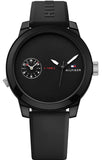  Shop Authentic Tommy Hilfiger Denim Black Dial Black Rubber Strap Watch for Men - 1791326 - Luxxuri