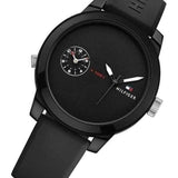  Shop Authentic Tommy Hilfiger Denim Black Dial Black Rubber Strap Watch for Men - 1791326 - Luxxuri