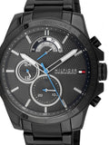  Shop Authentic Tommy Hilfiger Decker Quartz Black Dial Black Steel Strap Watch for Men - 1791347 - Luxxuri