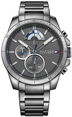  Shop Authentic Tommy Hilfiger Decker Quartz Black Dial Black Steel Strap Watch for Men - 1791347 - Luxxuri