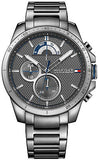  Shop Authentic Tommy Hilfiger Decker Quartz Black Dial Black Steel Strap Watch for Men - 1791347 - Luxxuri
