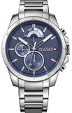  Shop Authentic Tommy Hilfiger Decker Quartz Blue Dial Silver Steel Strap Watch for Men - 1791348 - Luxxuri