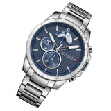  Shop Authentic Tommy Hilfiger Decker Quartz Blue Dial Silver Steel Strap Watch for Men - 1791348 - Luxxuri