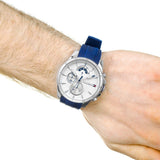  Shop Authentic Tommy Hilfiger Decker Quartz White Dial Blue Rubber Strap Watch for Men - 1791349 - Luxxuri