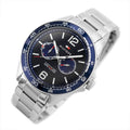  Shop Authentic Tommy Hilfiger Erik Chronograph Blue Dial Silver Steel Strap Watch for Men - 1791366 - Luxxuri