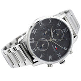  Shop Authentic Tommy Hilfiger Kane Chronograph Grey Dial Silver Steel Strap Watch for Men - 1791397 - Luxxuri