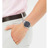  Shop Authentic Tommy Hilfiger Kane Chronograph Grey Dial Silver Steel Strap Watch for Men - 1791397 - Luxxuri