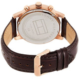  Shop Authentic Tommy Hilfiger Kane Chronograph Blue Dial Brown Leather Strap Watch for Men - 1791399 - Luxxuri