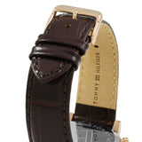  Shop Authentic Tommy Hilfiger Kane Chronograph Blue Dial Brown Leather Strap Watch for Men - 1791399 - Luxxuri