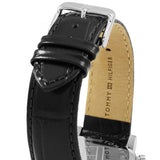  Shop Authentic Tommy Hilfiger Kane Quartz Black Dial Black Leather Strap Watch for Men - 1791401 - Luxxuri