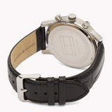  Shop Authentic Tommy Hilfiger Kane Quartz Black Dial Black Leather Strap Watch for Men - 1791401 - Luxxuri