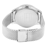  Shop Authentic Tommy Hilfiger Damon Quartz Chronograph Black Dial Silver Mesh Bracelet Watch for Men - 1791415 - Luxxuri