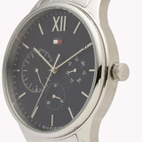  Shop Authentic Tommy Hilfiger Damon Chronograph Blue Dial Silver Steel Strap Watch for Men - 1791416 - Luxxuri