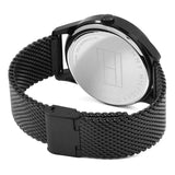  Shop Authentic Tommy Hilfiger Damon Quartz Black Dial Black Mesh Bracelet Watch for Men - 1791420 - Luxxuri