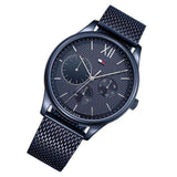  Shop Authentic Tommy Hilfiger Damon Quartz Blue Dial Blue Mesh Bracelet Watch for Men - 1791421 - Luxxuri