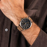  Shop Authentic Tommy Hilfiger Briggs Chronograph Black Dial Brown Leather Strap Watch for Men - 1791425 - Luxxuri