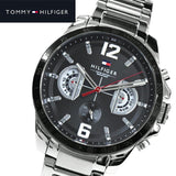  Shop Authentic Tommy Hilfiger Decker Quartz Black Dial Silver Steel Strap Watch for Men - 1791472 - Luxxuri
