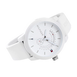  Shop Authentic Tommy Hilfiger Denim Analog White Dial White Rubber Strap Watch for Men - 1791481 - Luxxuri
