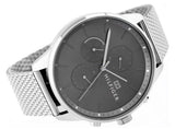  Shop Authentic Tommy Hilfiger Chase Quartz Grey Dial Silver Mesh Bracelet Watch For Men - 1791484 - Luxxuri