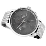  Shop Authentic Tommy Hilfiger Chase Quartz Grey Dial Silver Mesh Bracelet Watch For Men - 1791484 - Luxxuri