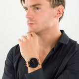  Shop Authentic Tommy Hilfiger James Quartz Black Dial Brown Leather Strap Watch For Men - 1791486 - Luxxuri